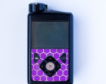 Purple Honeycomb Medtronic  Pump Decal Sticker