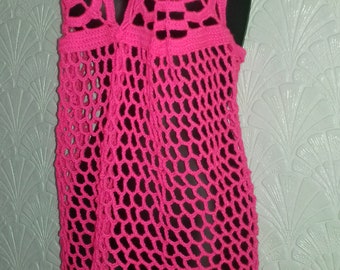 Handmade crochet beach dress
