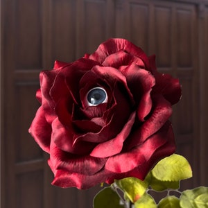 All Seeing Spooky Halloween Tearing Crying Eyeball Rose Flower