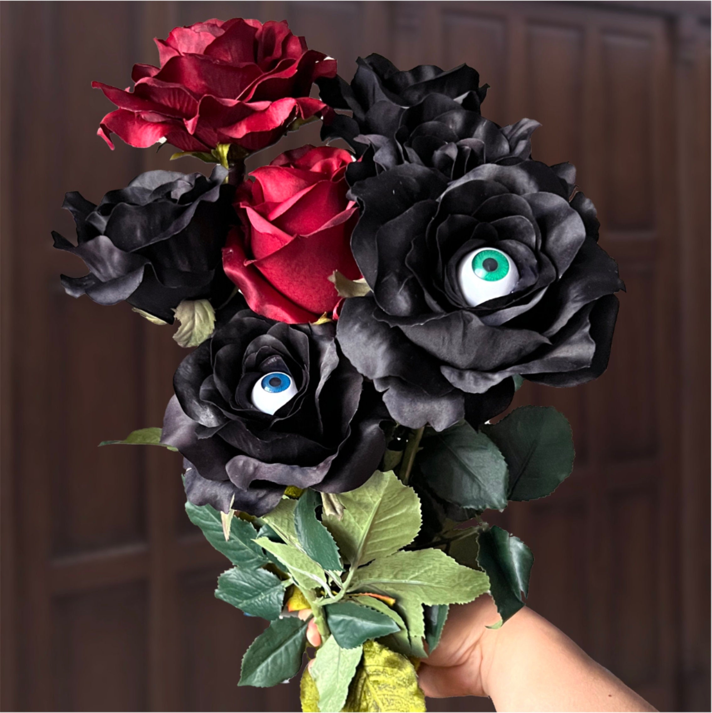 Spooky Bramble Roses All Seeing Spooky Halloween Tearing Crying Eyeball Rose Flower - Etsy