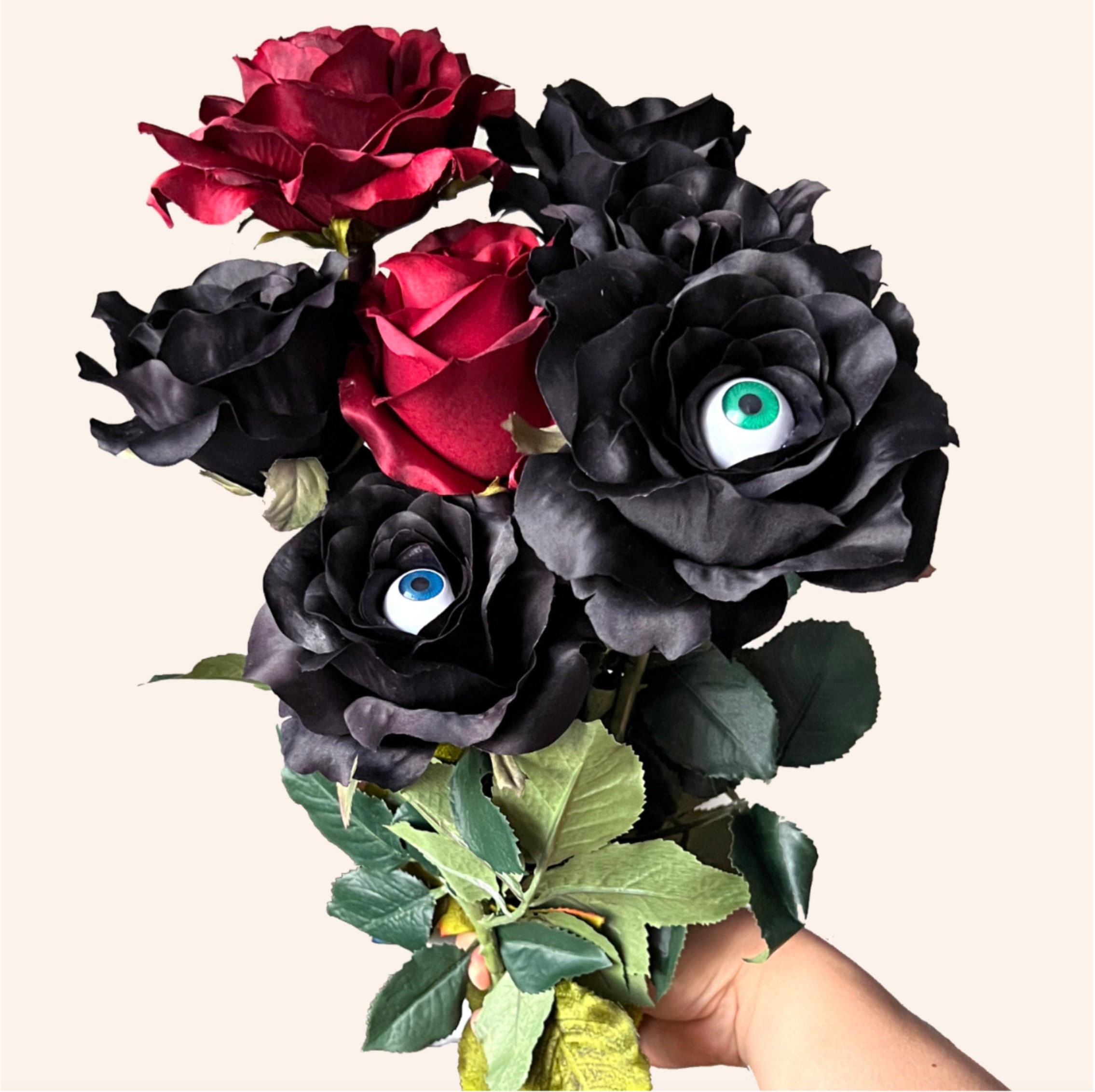 Spooky Bramble Roses All Seeing Spooky Halloween Tearing Crying Eyeball Rose Flower - Etsy