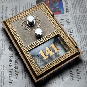 Antique Brass Post Office Grecian Mailbox Doors