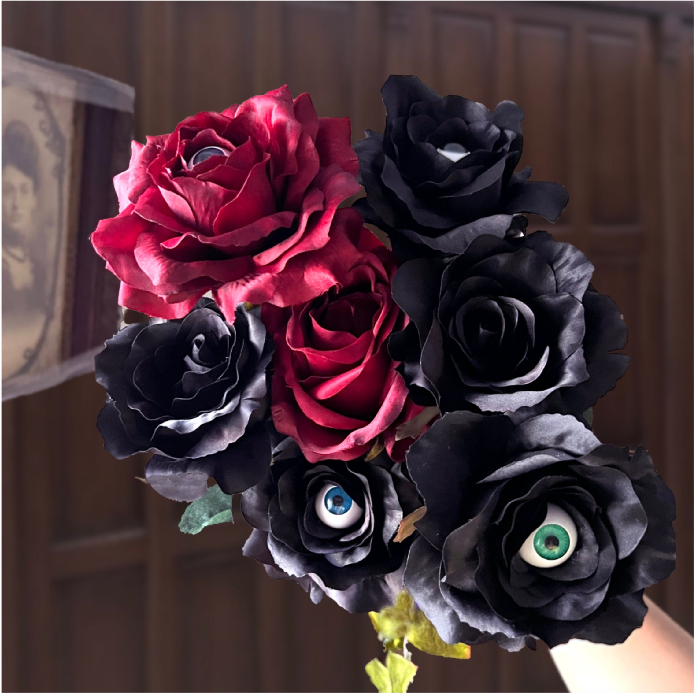 Spooky Bramble Roses All Seeing Spooky Halloween Tearing Crying Eyeball Rose Flower - Etsy