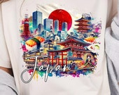 Japan Tshirt Sublimation Design PNG, Japan Girls Trip 2026 Japan Vacation, Bachelorette Shirt Png,Japan Tokyo Landmarks, Japanese Temples