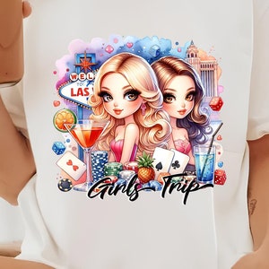 Las Vegas Tshirt Sublimazione PNG Vegas Ragazze Viaggio 2025 Vacanza 2025 Viaggio estivo Vegas Addio al nubilato Camicia Vegas Regalo Vegas Casino PNG