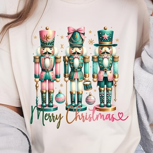 Nutcracker Friends PNG, Pink Christmas PNG, Coquette png, Pink bow png, Pink Christmas PNG sublimation, Coquette Christmas png