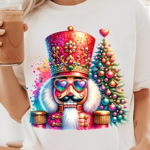 Retro Nutcracker Christmas Blowing Bubble Vintage Merry Christmas Png Xmas Holiday Png Christmas Sublimation Design Funny Nutcracker PNG