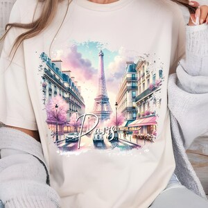 Paris Tshirt Sublimation Design PNG, France, Paris Vacation Paris Bachelorette Shirt Paris Png, Eiffel Tower France, Clipart, Paris Travel