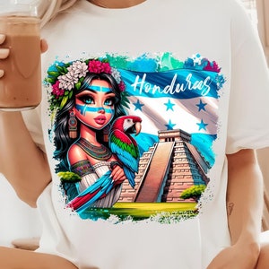 Honduras Tshirt Camisas de Honduras PNG Copan Honduras Trip 2025 Scarlet Macaw Honduras Flag PNG Honduras Gift Honduras Family Vacation 2025