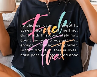 F*ck That PNG SVG | Sarcastic Adult Humor Sublimation | Sarcastic Saying Png Svg | Funny Saying Png Svg | Mental Health Png Svg | Design