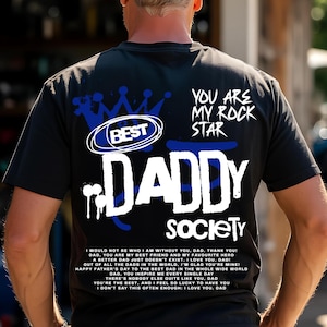 Beste Daddy Society PNG Vaderdag Shirt PNG, Papa Sublimatie Ontwerp Coole Papa PNG Rockstar Papa Grafische, Vader Cadeau Afdrukbaar Cadeau Voor Papa