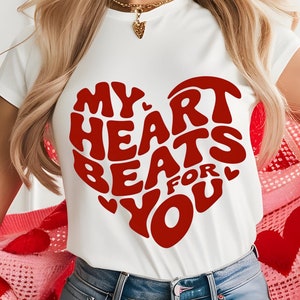 Mein Herz schlägt für dich Png, Valentinstag Sublimation Png Love Png Valentinstag Sublimation Design Be My Valentine Instant Download PNG