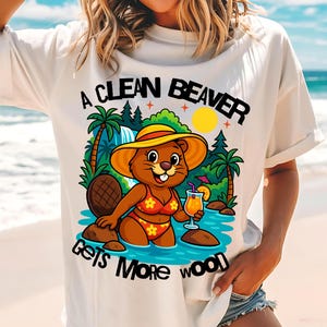 Un castoro pulito riceve sempre più legna PNG, PNG sarcastico divertente, PNG umoristico per adulti, PNG castoro alla moda, design di maglietta umoristico impertinente, maleducato e sarcastico