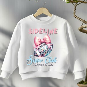 Disco Football Clipart Sideline Sister Social Club Instant Digital Download|300 DPI PNG Graphic|Ball Mom DIY Shirt|Foot ball Bow Coquette