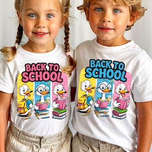 Oie drôle pour la rentrée scolaire (PNG) | Canard mignon pour étudiant | Sublimation pour t-shirt d'enseignant | Téléchargement numérique pour le premier jour d'école