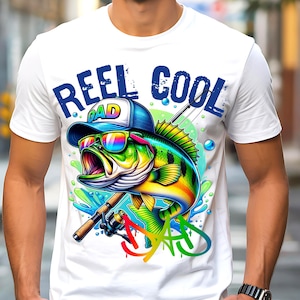 Reel Great Dad Png, Sublimation Design, Cool Father's Day Png, Fishing Png, TShirt Design, Sweatshirt Png, Instant Digital Download Png, DTF