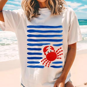 Letni Krab Png, Projekt Sublimacji Beach Vibes, Lato Png, Letnia Grafika Zwierzęca Z Kreskówek, Kawaii Krab Sublimacja, Uroczy Krab Png