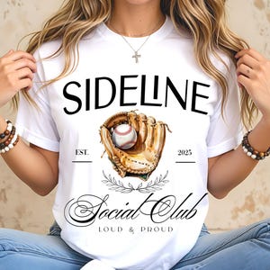 Baseball Social Club PNG, Sideline Social Club PNG, Design di baseball, Baseball Mom PNG, Giorno della partita di baseball, Baseball Mama, Stagione di baseball PNG