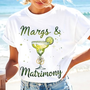 Margs & Matrimony PNG, Margarita Möhippa Resplan, Weekend Party Clipart Brudstam Sublimering Direkt Nedladdning Möhippa T-shirt