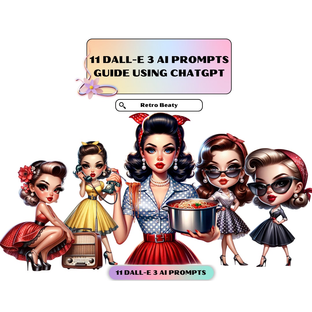 Dall-e3 Ai Art Prompt Guide, Retro Beauty Art Prompts, Chatgtp Prompt ...