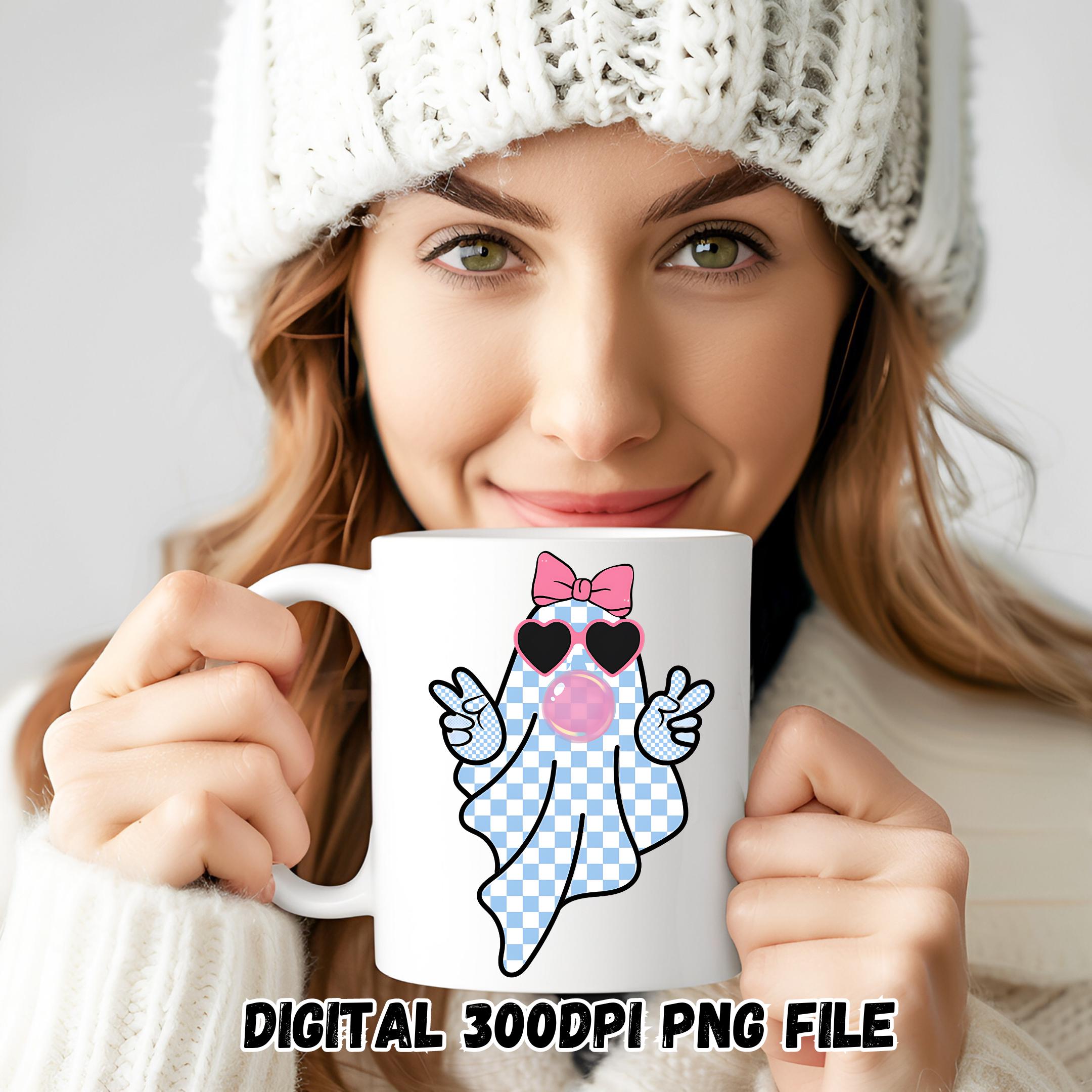 Girly Ghost Blowing Bubble Bundle PNG Cute Ghost Fall Shirt Sublimation ...