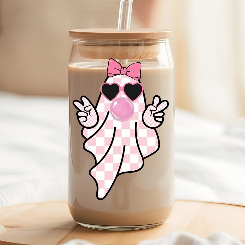 Girly Ghost Blowing Bubble Bundle PNG Cute Ghost Fall Shirt Sublimation ...