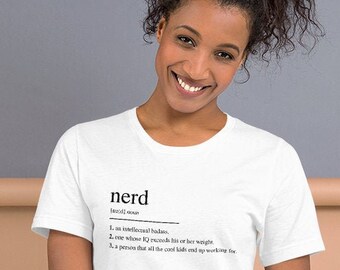 Premium NERD T-shirt / Nerd Dictionary Definition / Funny Nerd Tee / Nerdy Gift Shirt