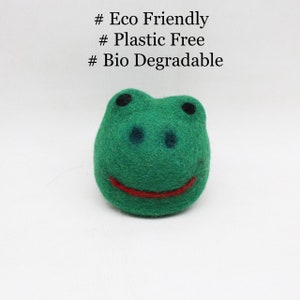 Forg Dog Toy | New Puppy Gift | Felted Dog Toy | Durable Dog Toy | Dog Ball Toy | Pet Gifts | Natural Dog Toy | Animal Shape Dog Toy