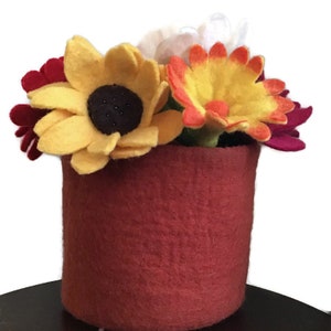 Handmade Natural, Felt Storage Basket, Toy Bucket Bin, Wardrobe Laundry, Hamper, Nursery, Baby, Hand felt wool, living Decor, Storage basket