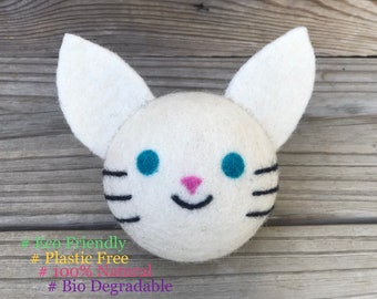 Cat Dog Toy | New Puppy Gift | Felted Dog Toy | Durable Dog Toy | Dog Ball Toy | Pet Gifts | Natural Dog Toy | Animal Shape Dog Toy