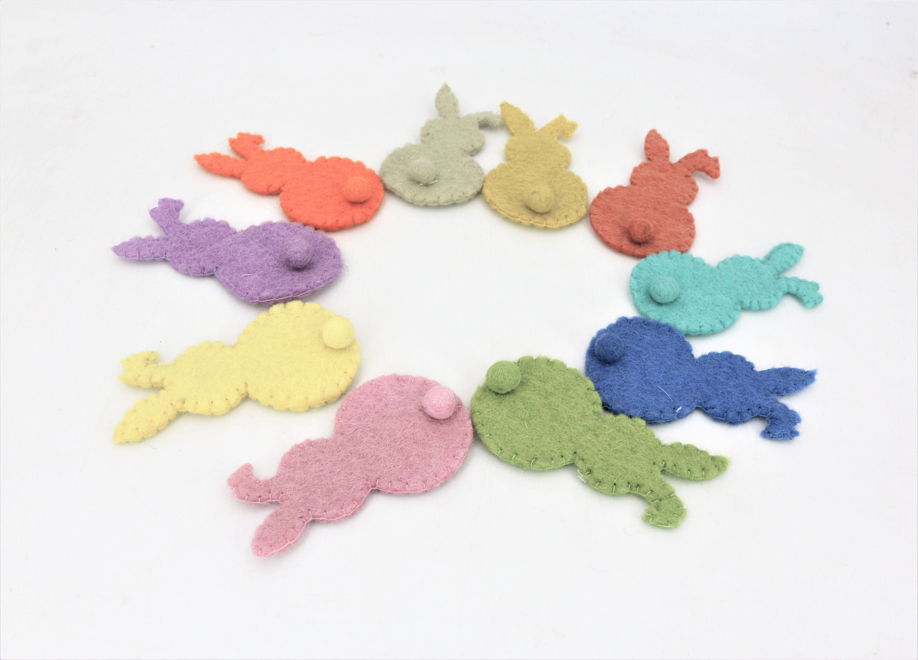 Felted Bunny | Wool Felt Bunny | DIY Garland | Easter Bunny Decoration ...