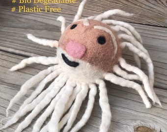 OldMan Head Dog Toy | New Puppy Gift | Felted Dog Toy | Durable Dog Toy | Dog Ball Toy | Pet Gifts | Handmade Natural | Plastic Free Dog Toy