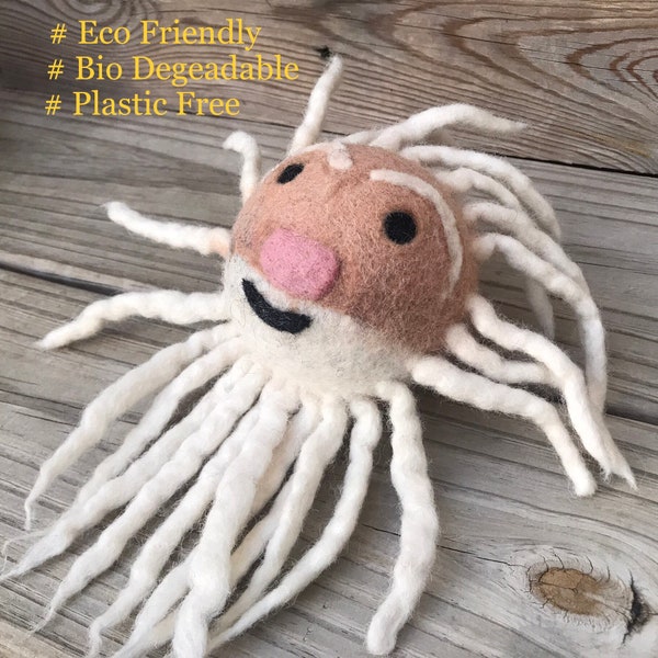 OldMan Head Dog Toy | New Puppy Gift | Felted Dog Toy | Durable Dog Toy | Dog Ball Toy | Pet Gifts | Handmade Natural | Plastic Free Dog Toy