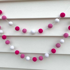 Express Shipping Form USA| Blush Pink White Garland - Girl Nursery Decor, Baby Shower Decorations, Girls Room, Birthday party