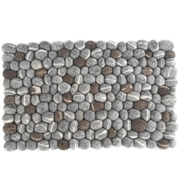 Felt Stones Rug - Etsy
