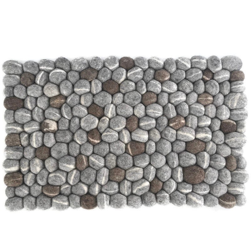 Felt Stones Rug - Etsy