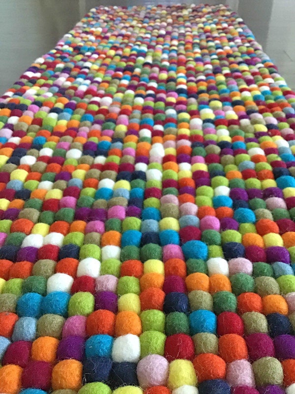 Felt Tube Rug Free Shipping-100% Natural Felt Rug, Felt Carpet, Felt Wool Balls,felt ...