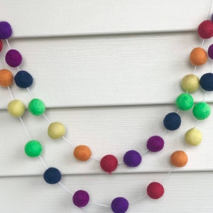 Express Shipping Form USA | Rainbow Garland - Nursery Decor, Baby Shower Decorations, Room Decor, Birthday party. Rainbow felt Ball