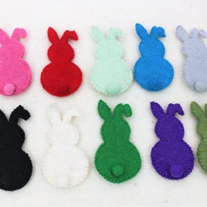 Felted Bunny | Wool Felt Bunny | DIY Garland | Easter Bunny Decoration | Easter Decor | Bunny for Easter | Wool Bunny | Set of 10 Bunny