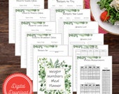 Greenery Meal Planner, Weight Watchers Planner, Recipes, Meal Planner