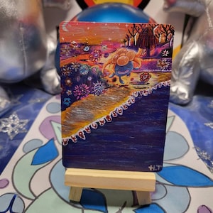 Handpainted altered GLOOM 02/196 Pokemon Card Sword & Shield Lost Origin set