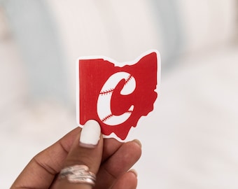 Ohio C Baseball Waterproof Sticker