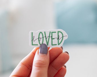 Adhesivo amado / Impermeable / Adhesivo cristiano hecho a mano