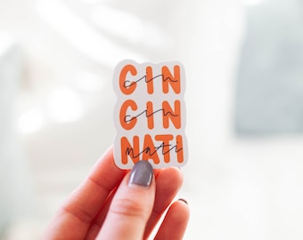 Pegatina impermeable de Cincinnati