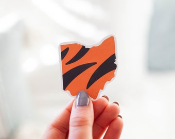 Pegatina impermeable de rayas de Bengala de Ohio