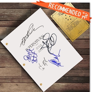 Supernatural TV signiertes Script Autogramm Drehbuch Jensen Ackles, Jared Padalecki, Jeffrey Dean Morgan, Dean Sam John Winchester