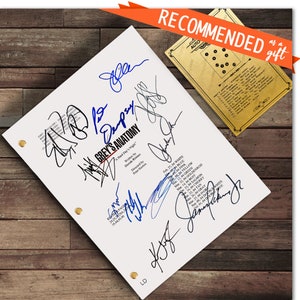 Grey's Anatomy TV-Serie handsigniertes Autogramm Drehbuch Ellen Pompeo, Patrick Dempsey, Katherine Heigl, Sandra Oh, Justinkammler
