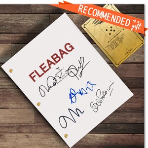 Fleabag TV signiertes Script Autogramm Drehbuch Phoebe Waller-Bridge, Andrew Scott, Olivia Colman Brett Gelman, Bill Paterson