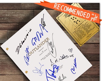 Outlander TV Signed Script Autograph Screenplay, Caitriona Balfe, Sam Heughan, Jack Claire Randall, Jamie Fraser, Murtagh Fraser