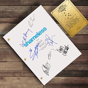 Shameless TV-Serie Drehbuch signiert Autogramm William H Macey, Emmy Rossum, Ethan Cutkosky, Fiona Gallagher, Showtime
